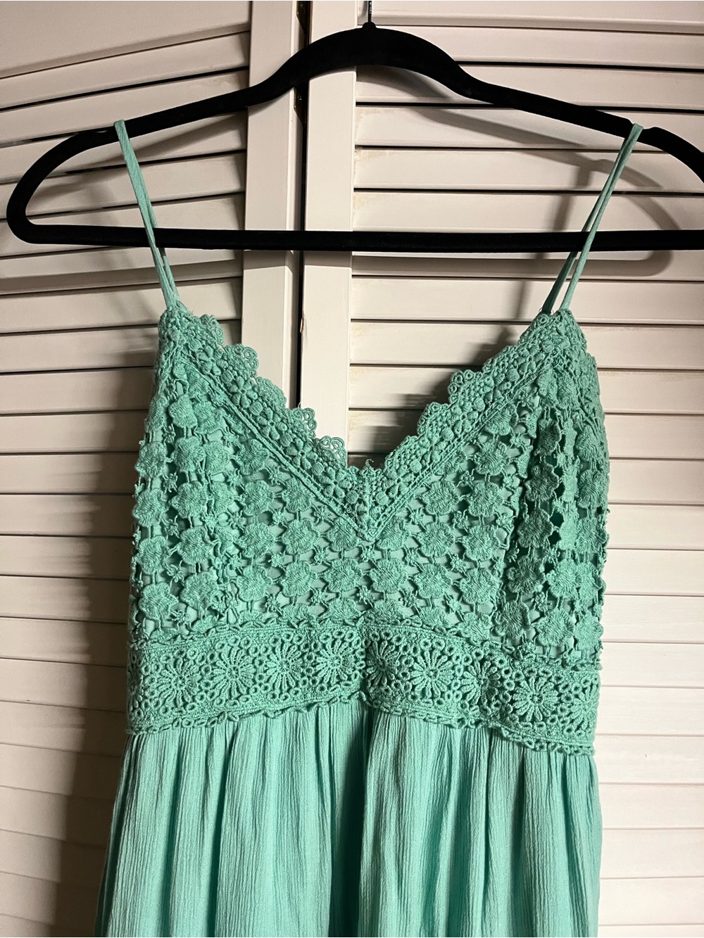 Mint Green High-Low Tiered Sundress